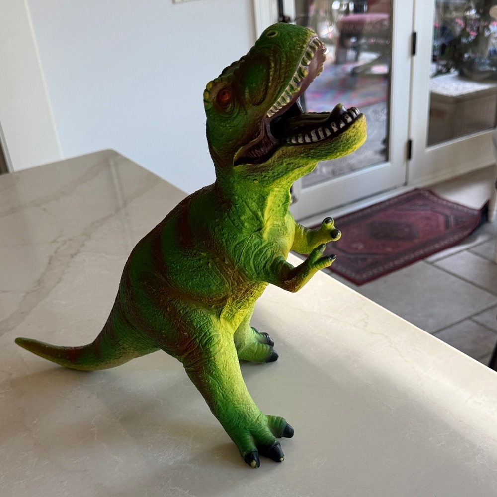 Vibrant Green Reptile Dinosaur Toy